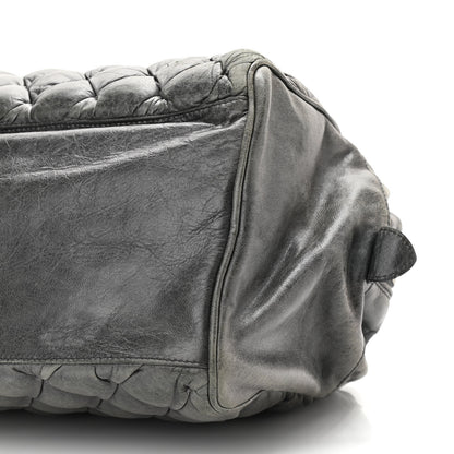 Balenciaga Chevre Quilted Matelasse MM Gris Fossile 9 of 14