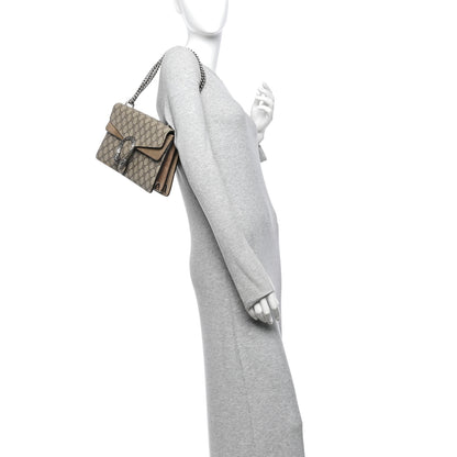 Gucci Supreme Monogram Small Dionysus Shoulder Bag Taupe 2 of 13