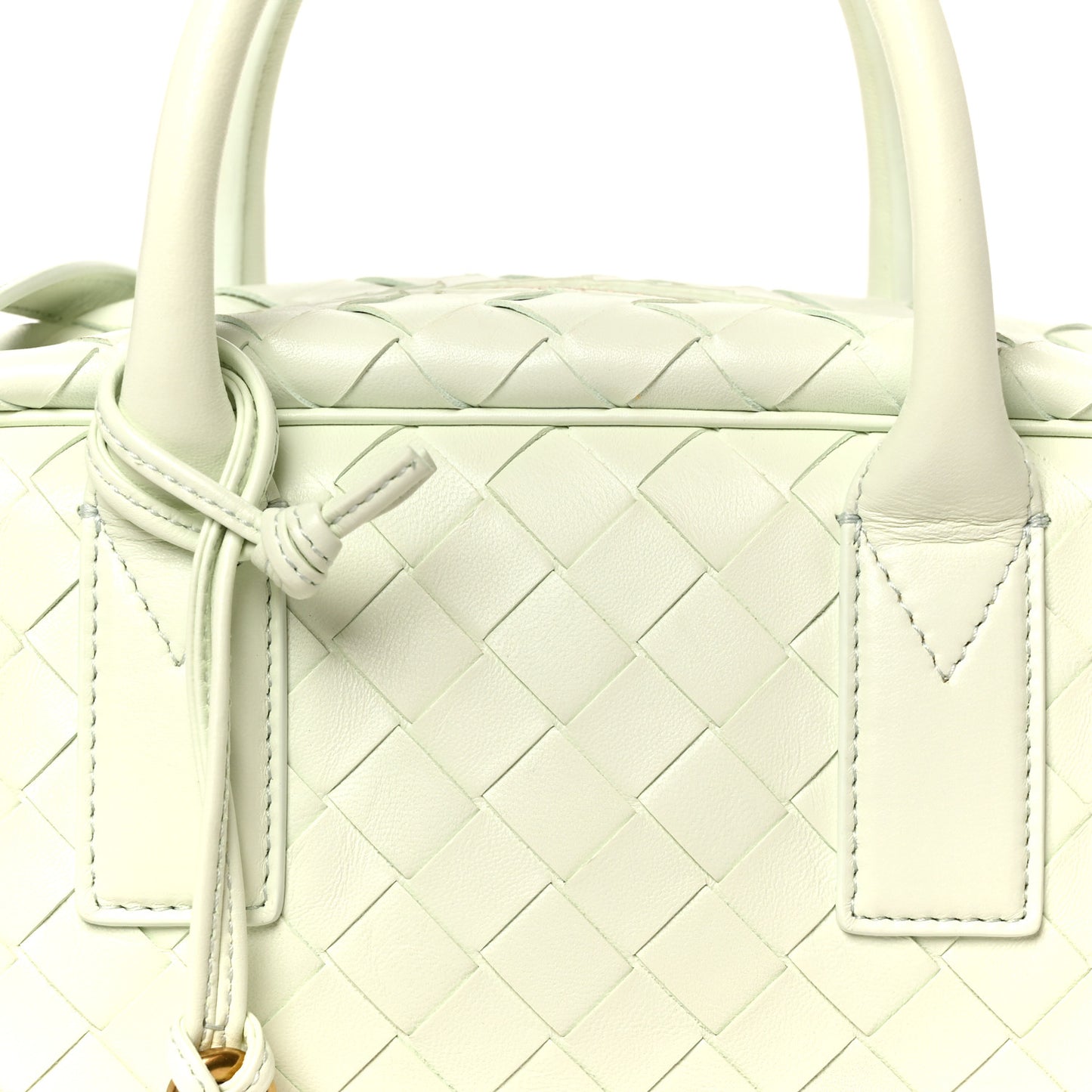 Lambskin Intrecciato Small Getaway Glacier