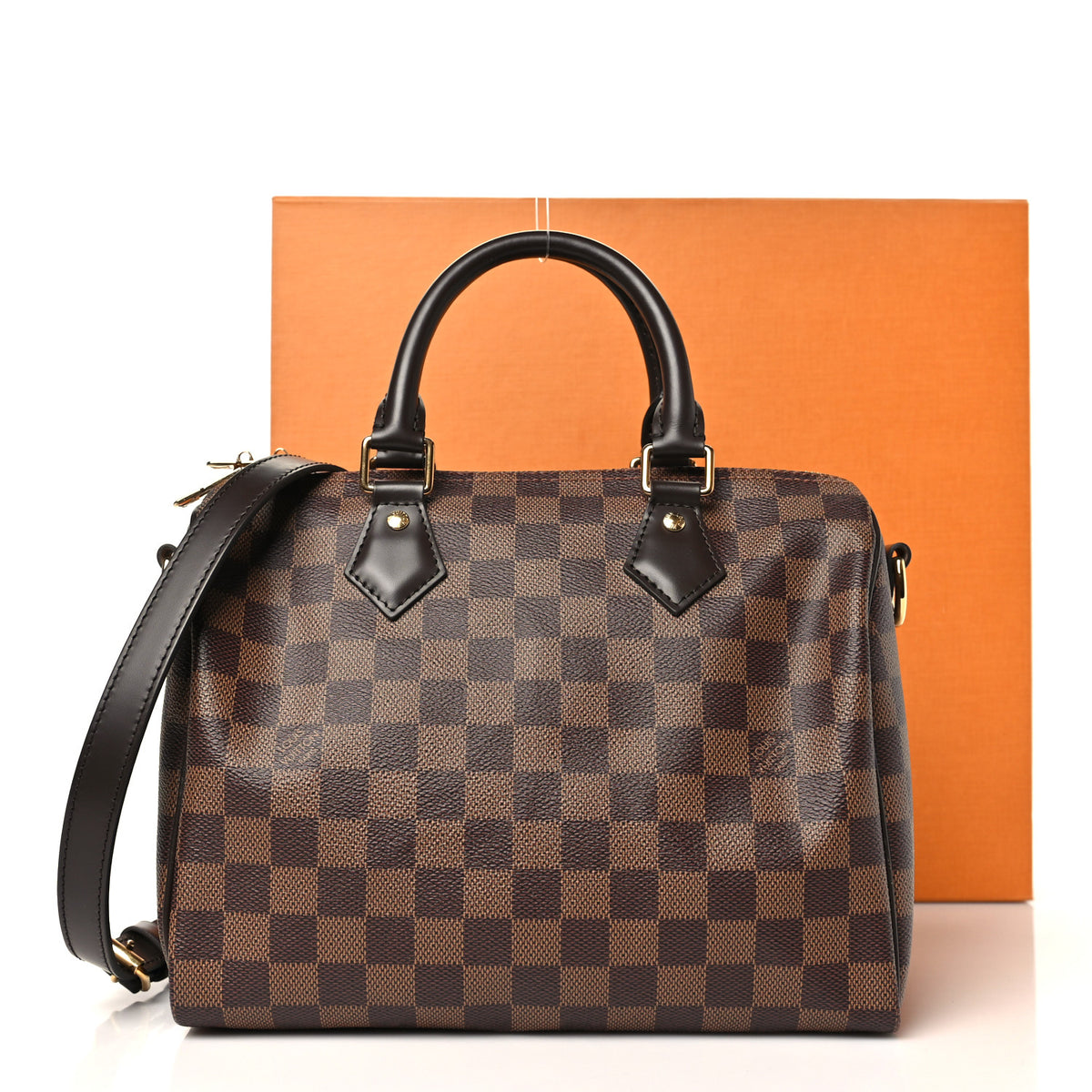Damier Ebene Speedy Bandouliere 25
