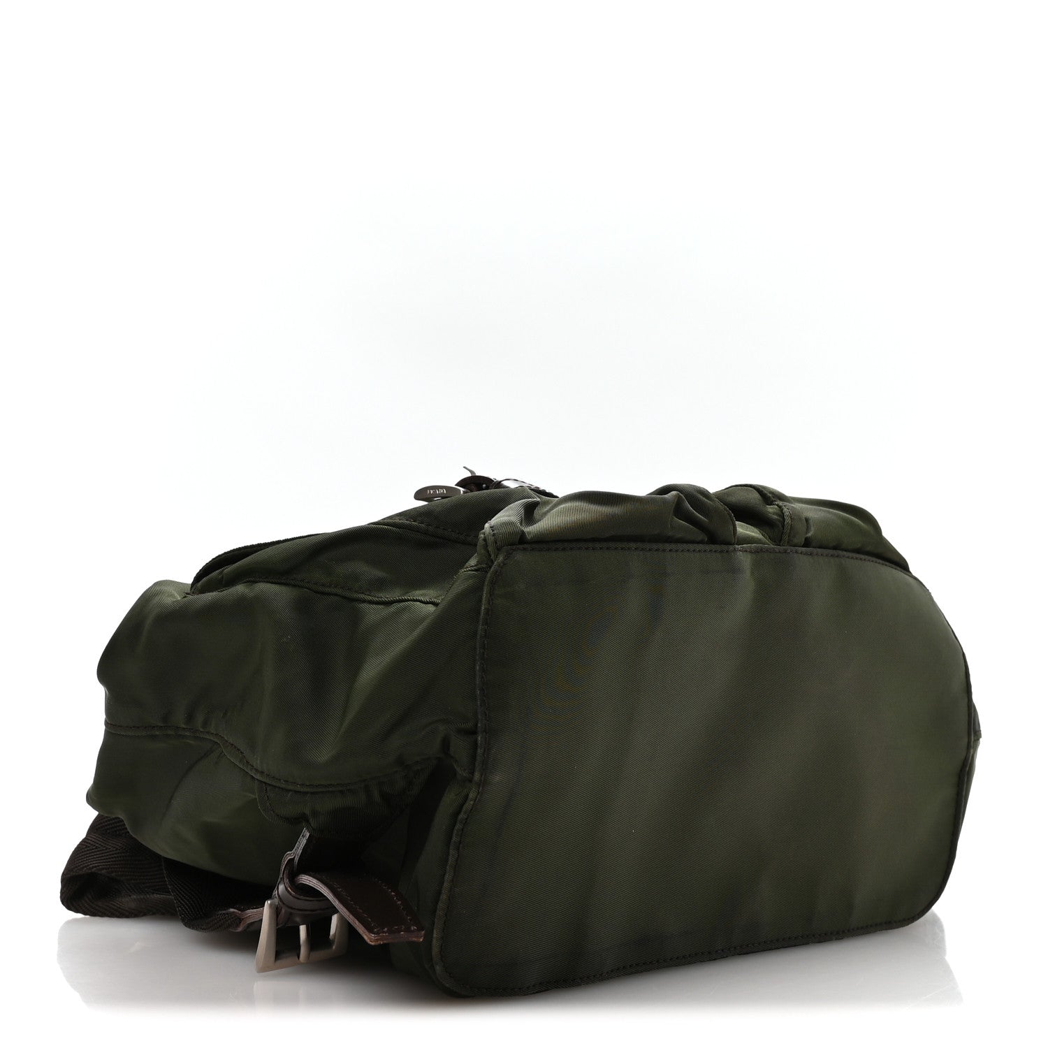 Prada Nylon Vela Small Backpack Dark Green 4 of 10