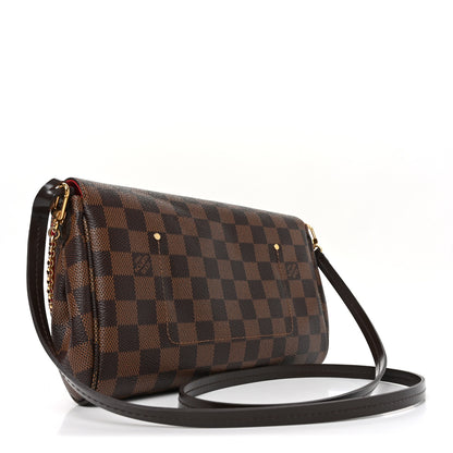 Louis Vuitton Damier Ebene Favorite MM 3 of 9