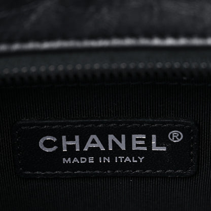 Chanel Aged Calfskin Chevron Quilted Small Gabrielle Hobo So Black 5 of 10