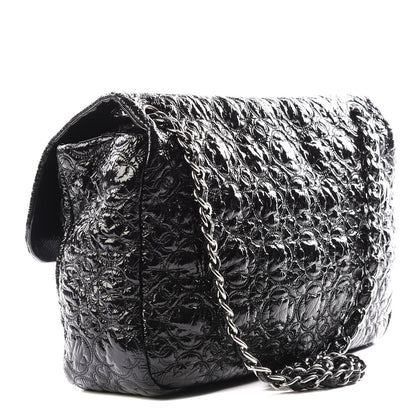 Chanel Vinyl Rock In Moscow Single Flap Black 2 of 11