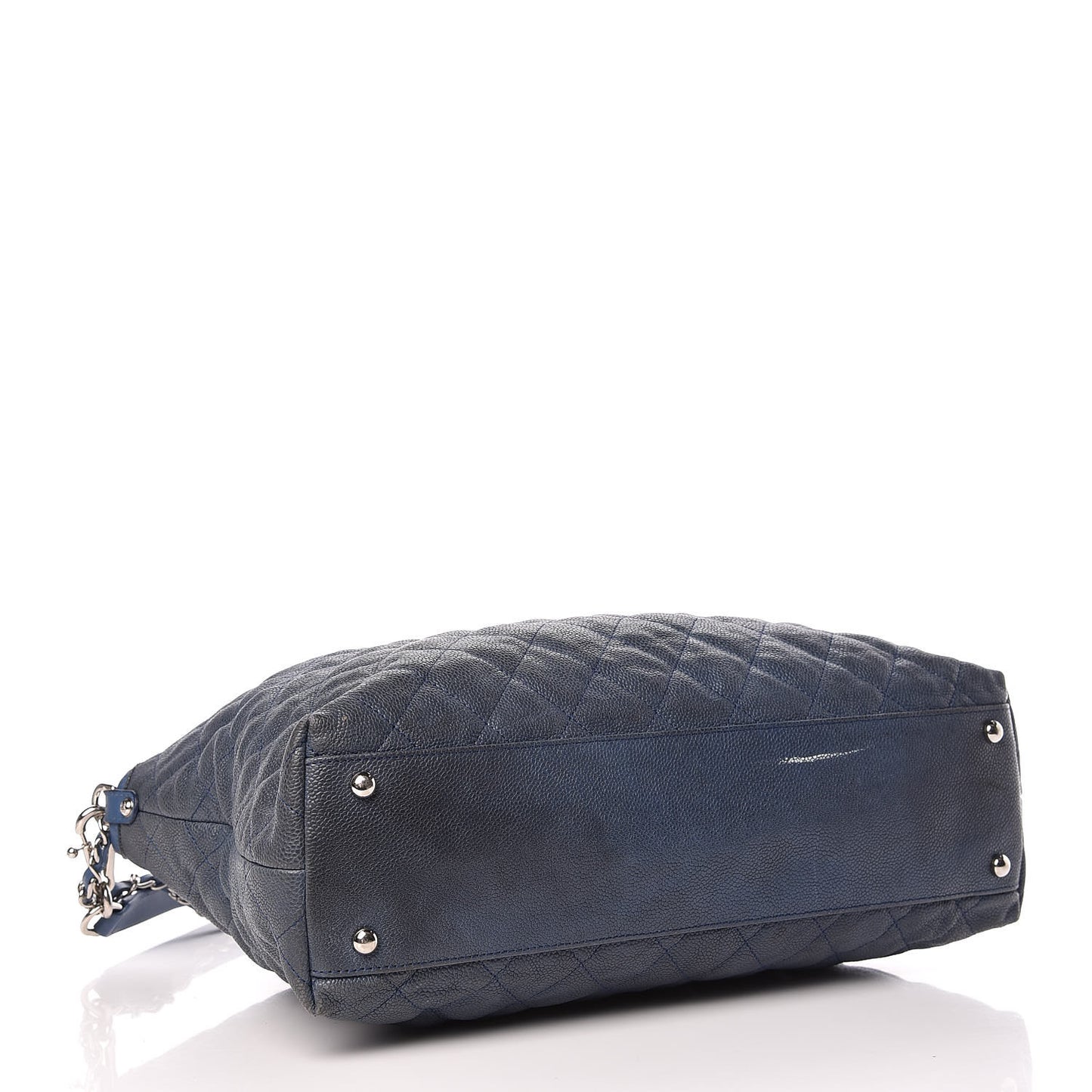 Caviar Quilted French Riviera Hobo Blue