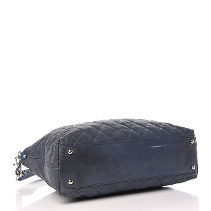 Chanel Caviar Quilted French Riviera Hobo Blue 4 of 17
