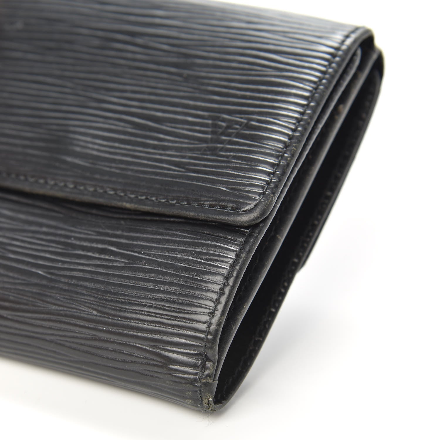 Louis Vuitton Epi Porte-Monnaie Tresor Wallet Black 8 of 10