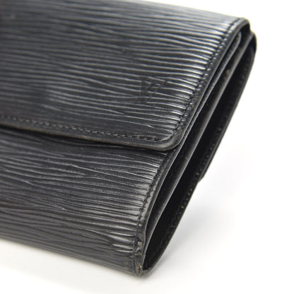 Louis Vuitton Epi Porte-Monnaie Tresor Wallet Black 8 of 10