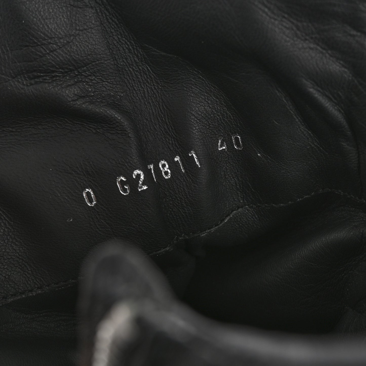 Lambskin Velvet Quilted Cap Toe Short Boots 40 Black