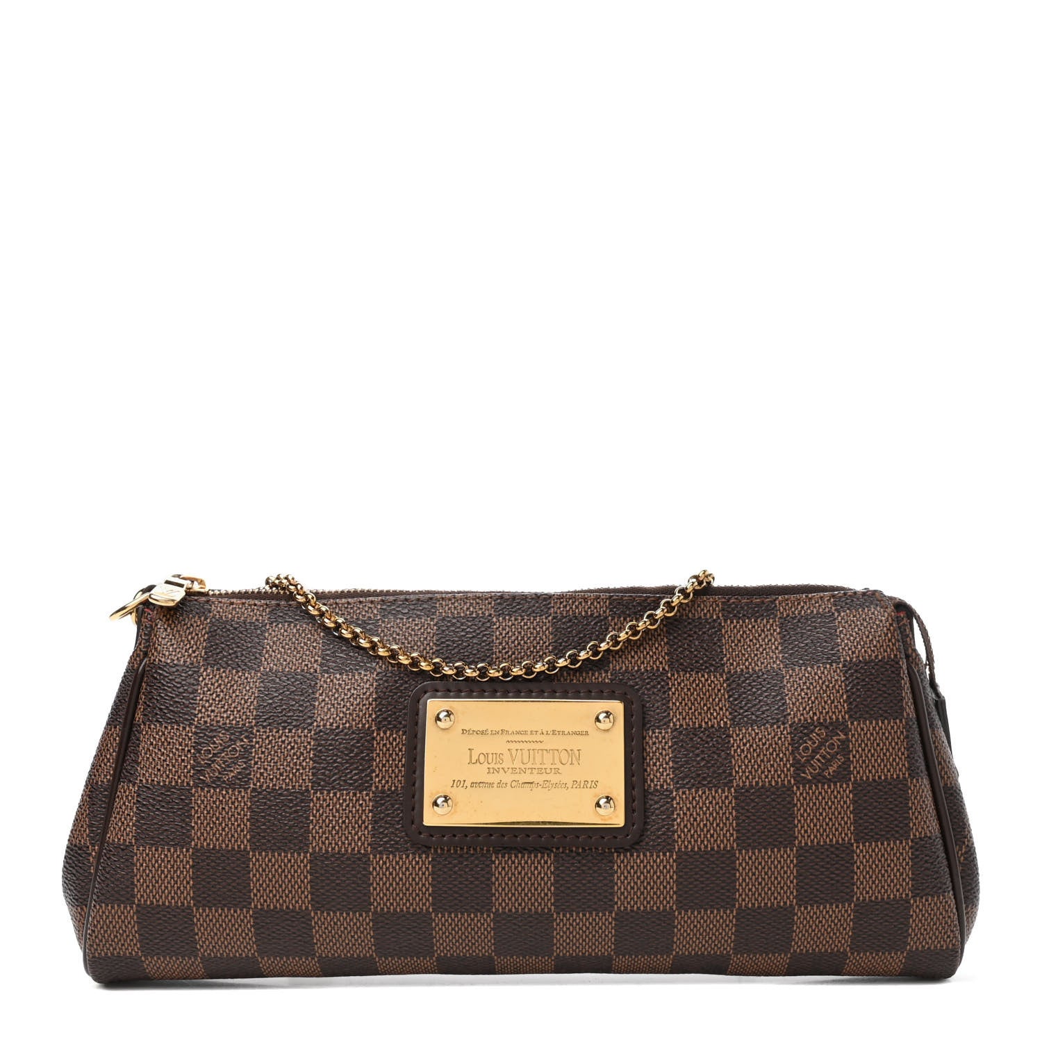 Louis Vuitton Damier Ebene Eva Clutch 1 of 4