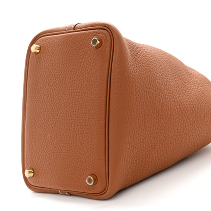Hermes Taurillon Clemence Picotin Lock 18 PM Gold 9 of 11