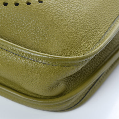 Hermes Taurillon Clemence Evelyne II PM Vert Chartreuse 16 of 18