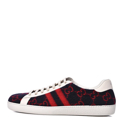 Gucci Covered Wool Big GG Monogram Mens Sneaker 13 Blue 1 of 10