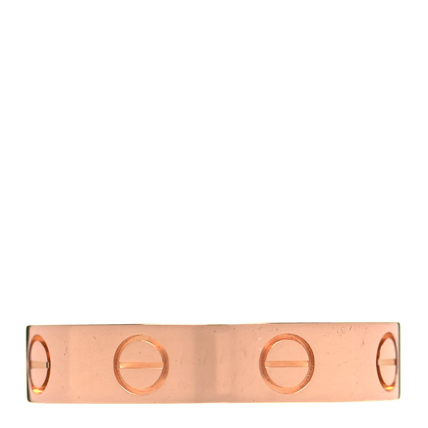 18K Pink Gold Diamond 4mm LOVE Wedding Band Ring 49 4.75