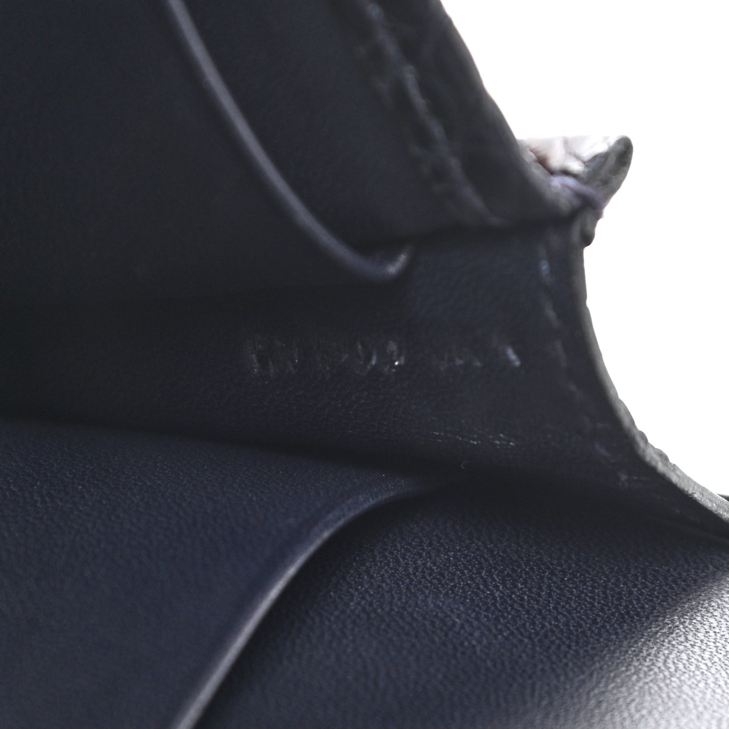 Matte Alligator Jige Duo Clutch Bleu Indigo