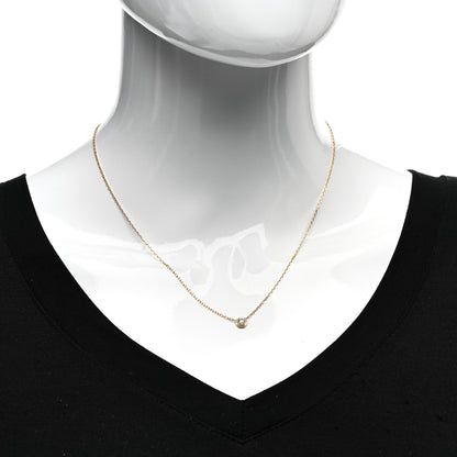 Cartier 18K Yellow Gold Diamond LM D'Amour Pendant Necklace 2 of 6