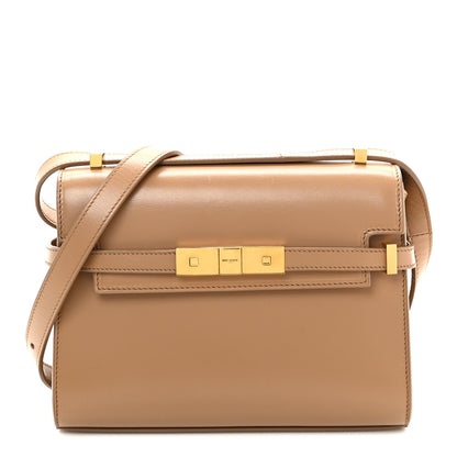 Saint Laurent Smooth Calfskin Mini Manhattan Shoulder Bag  Natural Tan 1 of 10