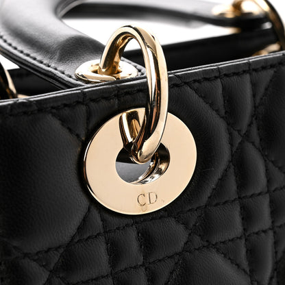 Christian Dior Lambskin Cannage Small My ABCDior Lady Dior Black 11 of 14