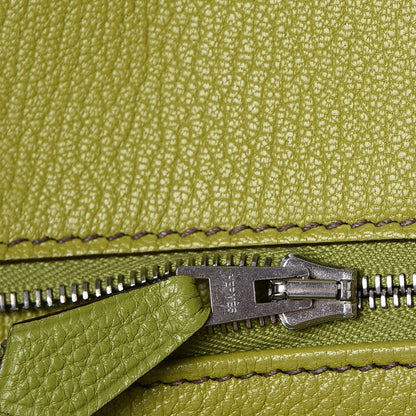 Hermes Taurillon Clemence Birkin 35 Vert Anis 24 of 41