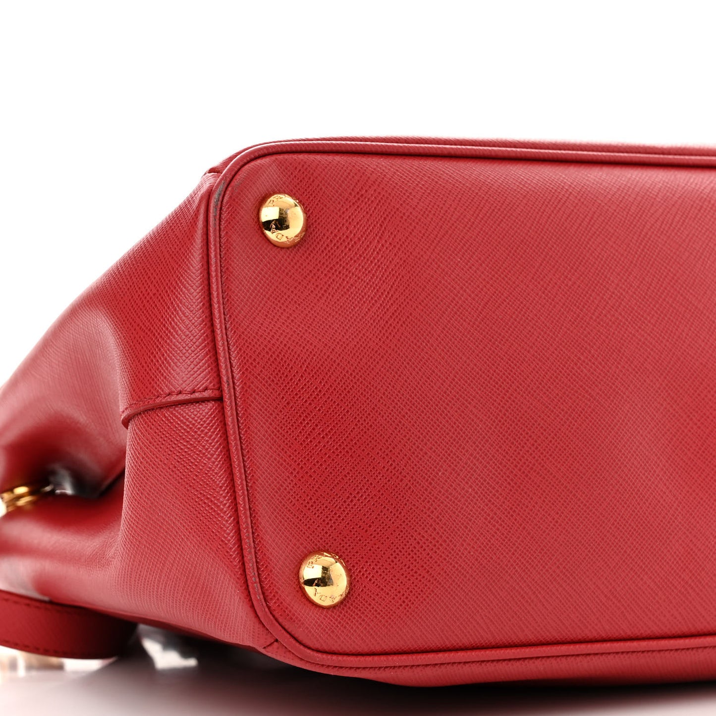 Saffiano Small Galleria Double Zip Tote Fuoco