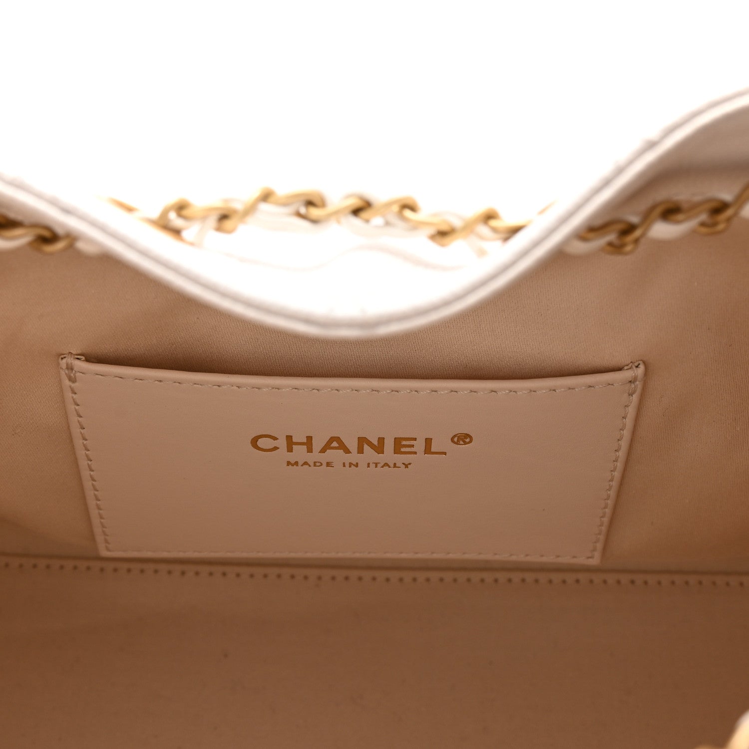 Chanel Caviar Quilted Small Chanel 25 Handbag White 6 of 9