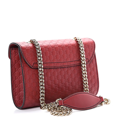 Gucci Soft Microguccissima Mini Emily Chain Shoulder Bag Rosso 2 of 10
