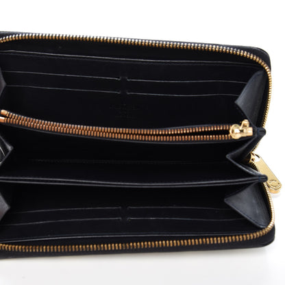 Louis Vuitton Vernis Leopard Zippy Wallet Blue Infini 5 of 8