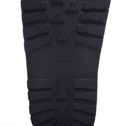Gucci Rubber Web Mens Lug Sole Slide Sandals 8 Black Green Red 8 of 9