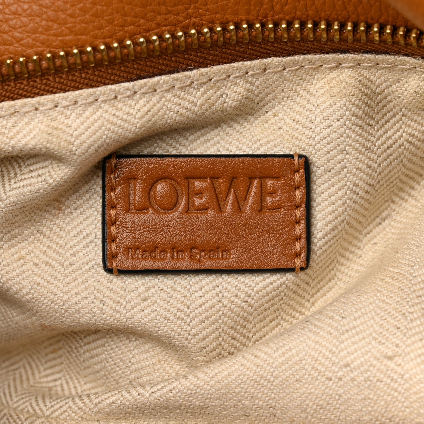 Calfskin Medium Puzzle Bag Tan