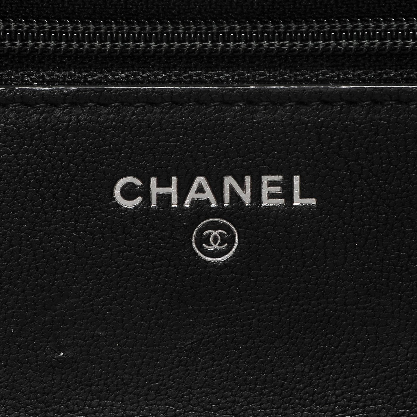 Sheepskin Chevron Reissue Wallet On Chain WOC So Black