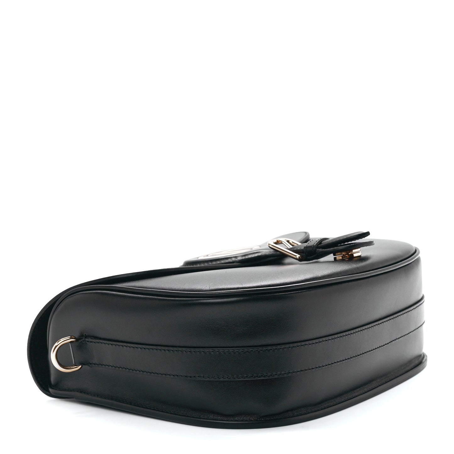 Box Calfskin Large Bobby Flap Black