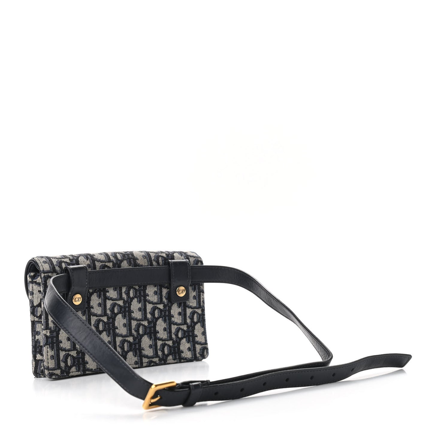 Oblique Saddle Belt Bag Blue
