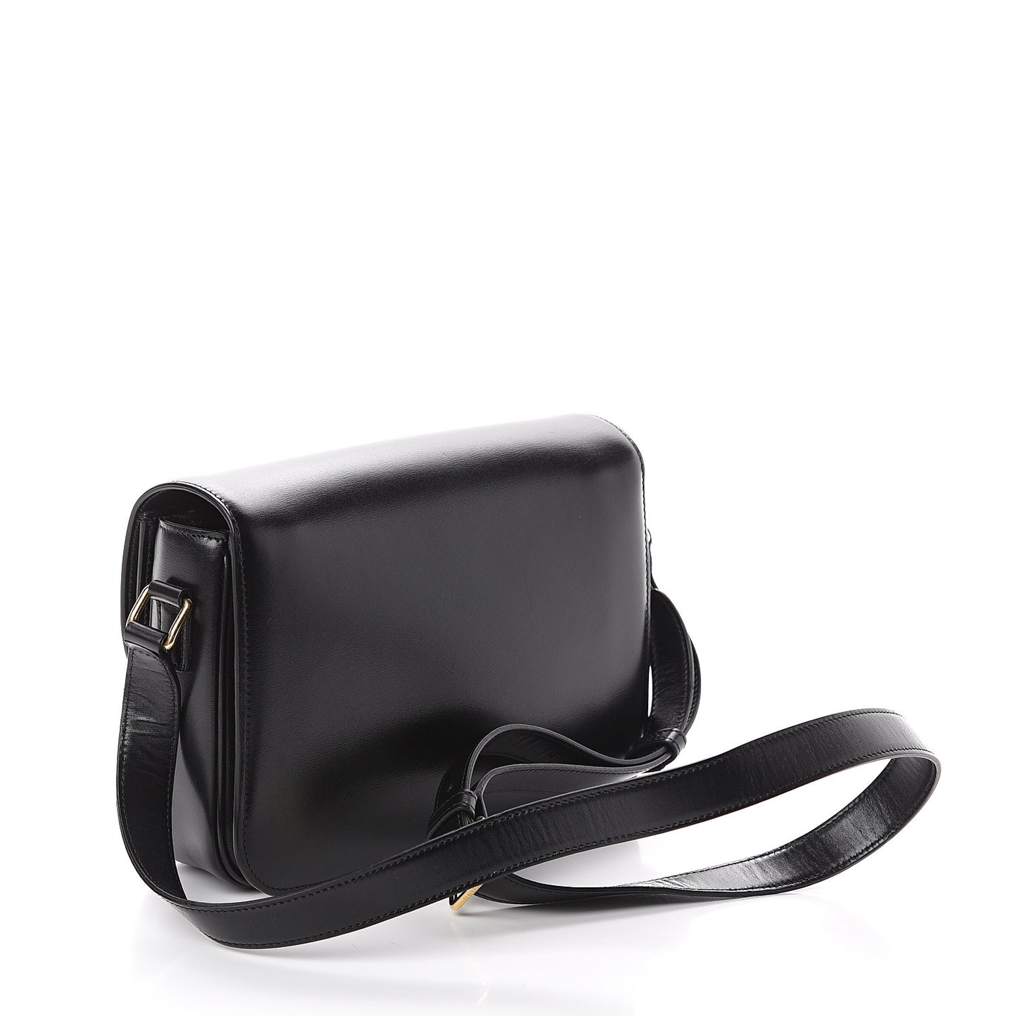 Shiny Calfskin Medium Triomphe Black