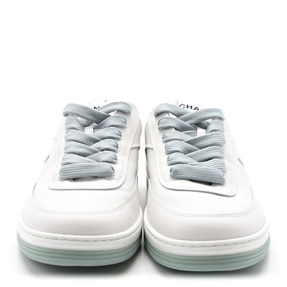 Chanel Kidskin Womens CC Sneakers 38.5 White 3 of 10