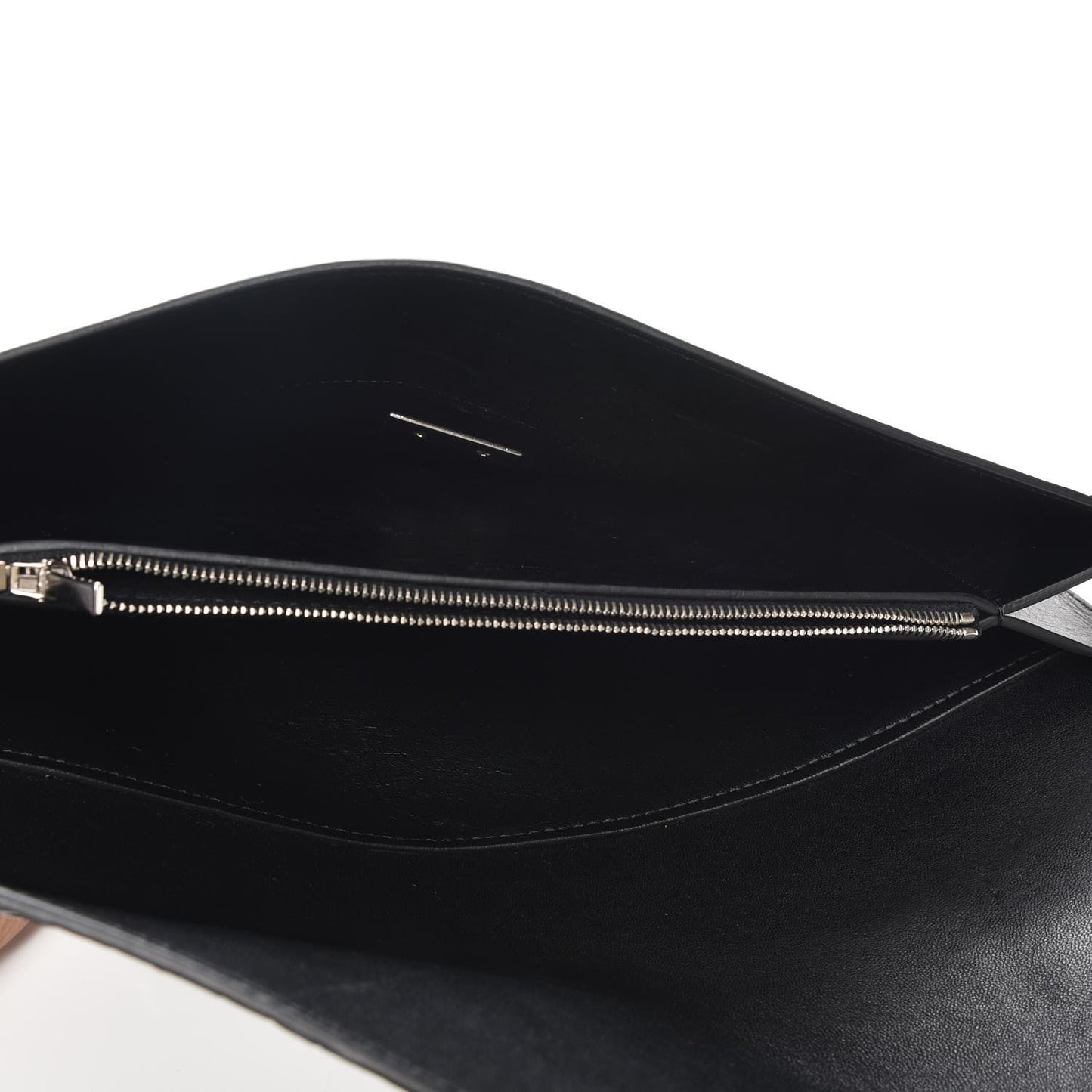 Python Suede Calfskin Diamond Clutch Black