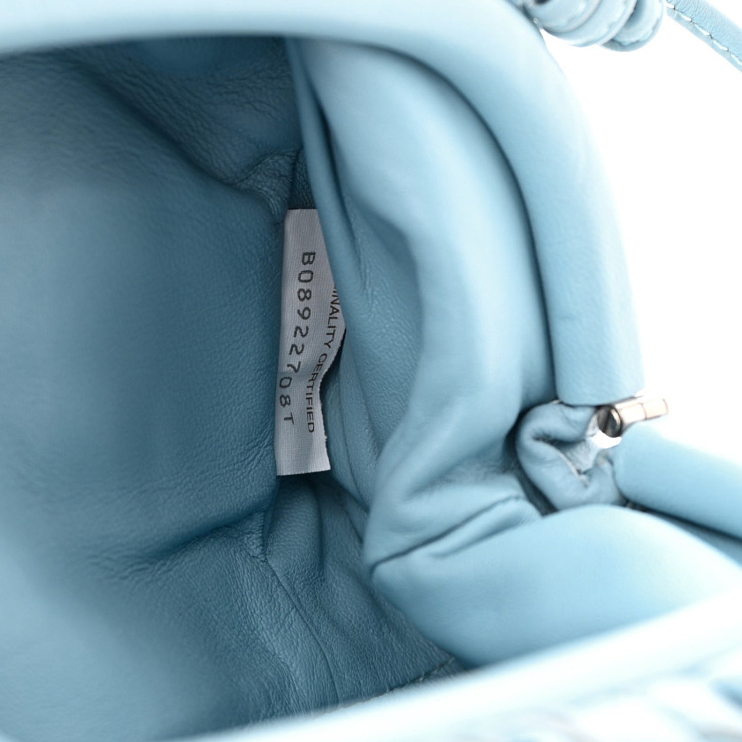 Nappa Intrecciato The Mini Pouch Ice