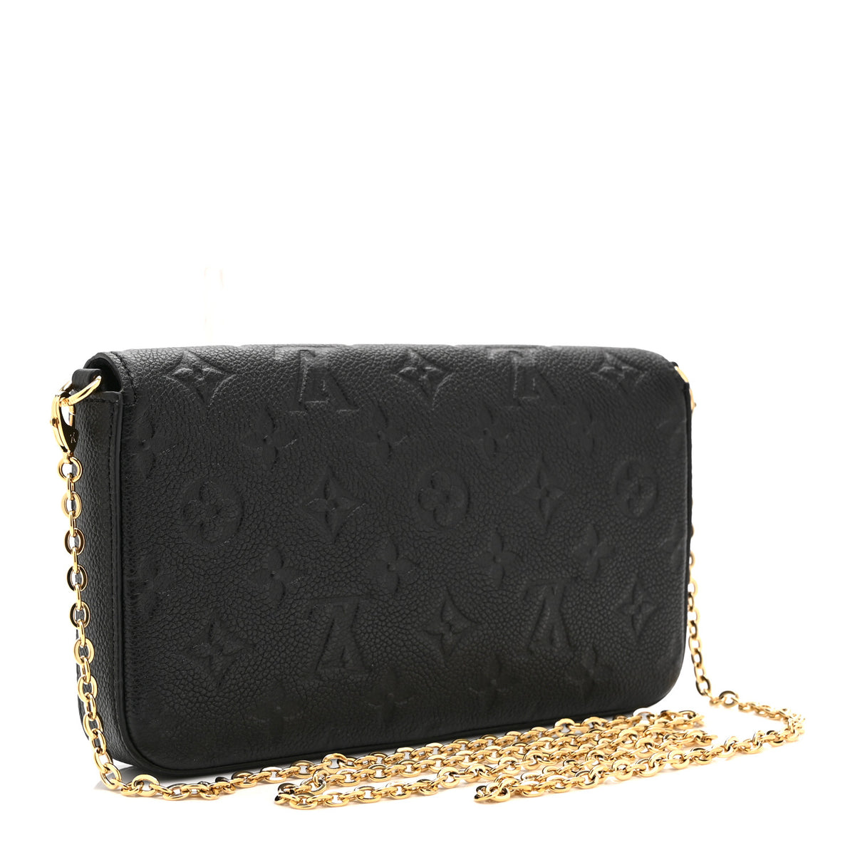 Louis Vuitton Empreinte Pochette Felicie Chain Wallet Black 4 of 10