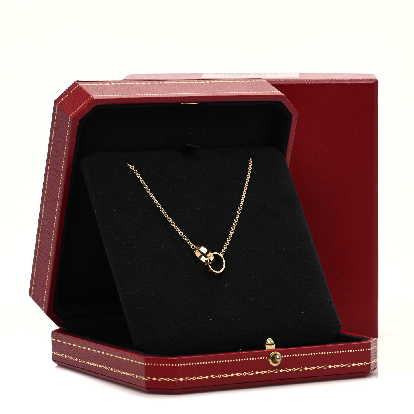 18K Yellow Gold Interlocking LOVE Necklace