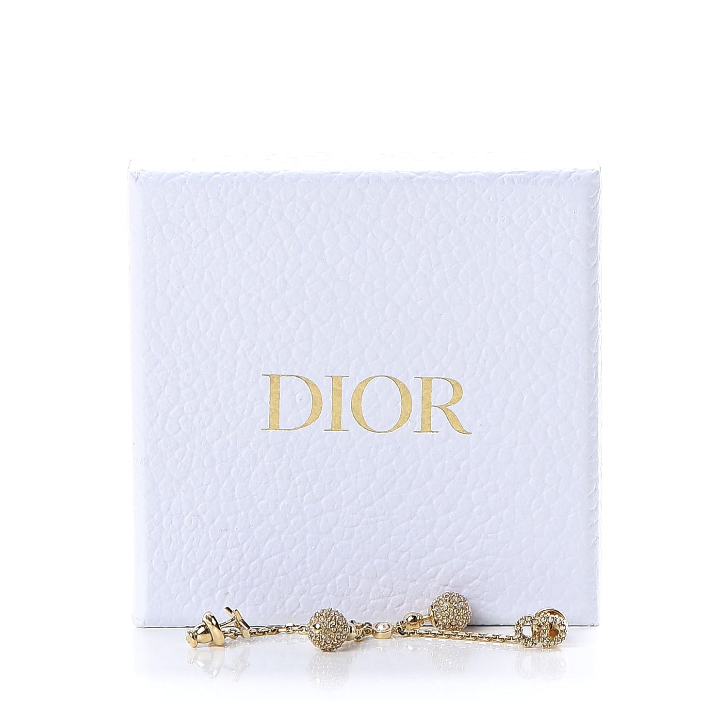 Crystal Dangle Earrings Gold