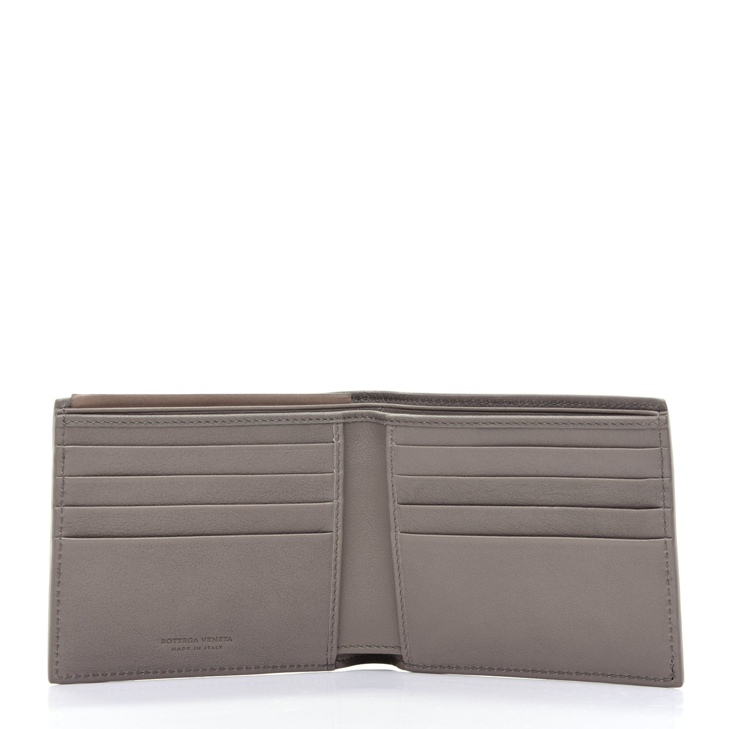 Nappa Intrecciato Bi-Fold Wallet Limestone