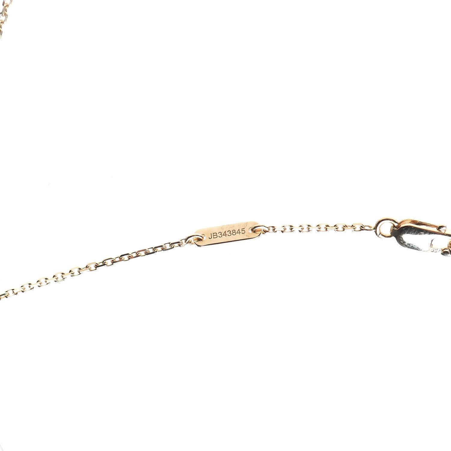 Van Cleef & Arpels 18K Yellow Gold Mother of Pearl Sweet Alhambra Butterfly Pendant Necklace 4 of 7