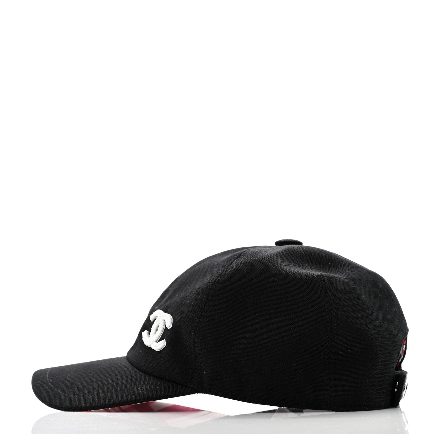 Chanel Cotton Beaded CC Cap Hat Black 4 of 9