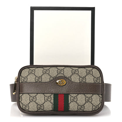 Gucci GG Supreme Monogram Ophidia Belted iPhone Case 95 38 Dark Brown 23 of 23