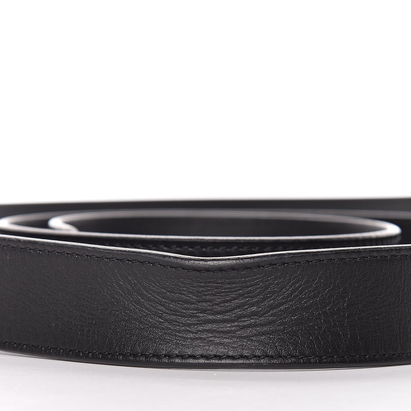Moon Calfskin Double G 30mm Belt 120 48 Black
