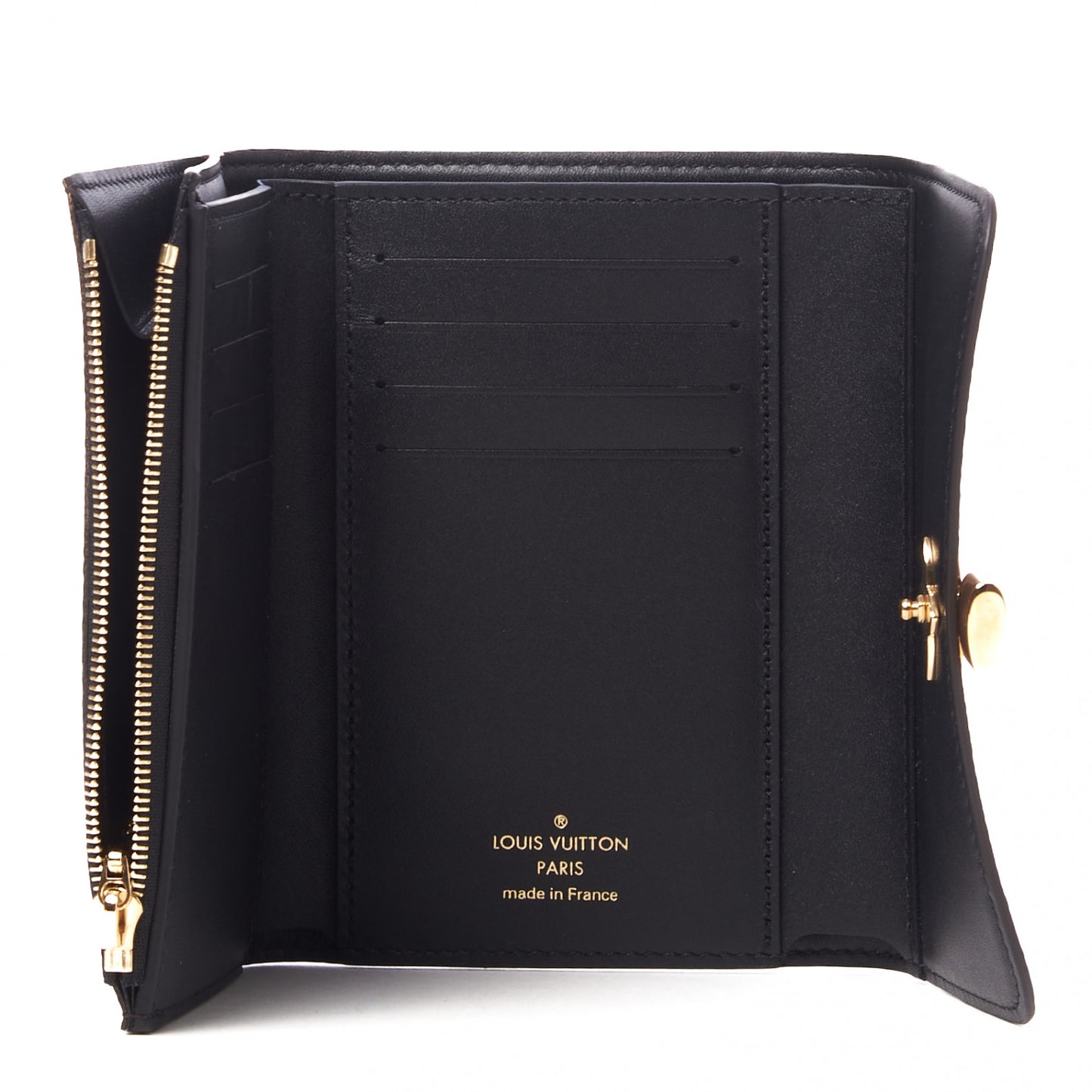 Monogram Flower Lock Compact Wallet