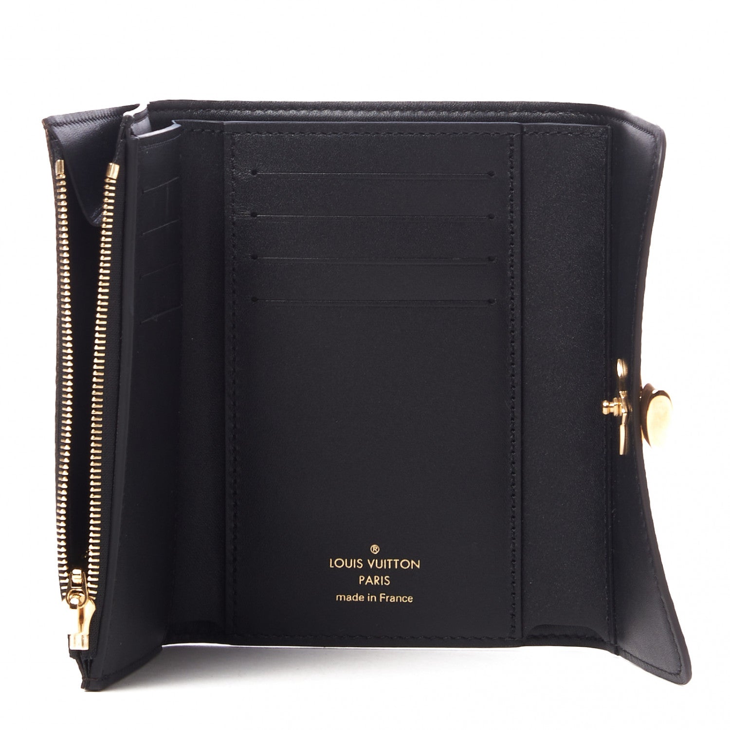 Louis Vuitton Monogram Flower Lock Compact Wallet 7 of 8