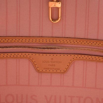 Louis Vuitton Damier Azur Neo Neverfull MM Rose Ballerine 8 of 14
