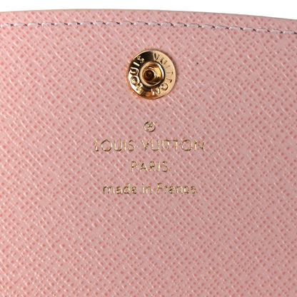 Louis Vuitton Damier Azur Emilie Wallet Rose Ballerine 6 of 6