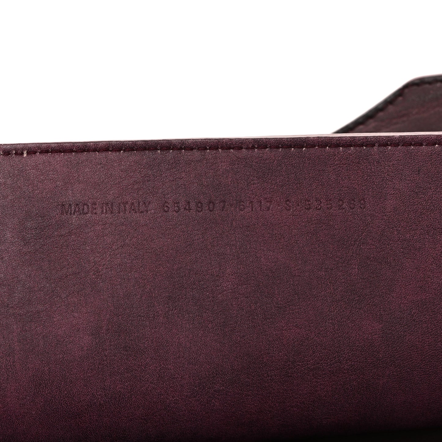 Used Calfskin Rust Hardware Neo Classic City Burgundy