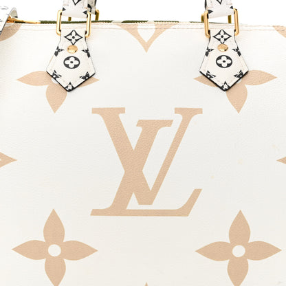 Louis Vuitton Monogram Giant Speedy Bandouliere 30 Kaki Beige 7 of 10